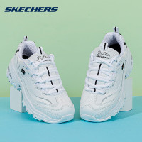 斯凯奇(Skechers)斯凯奇鞋子女鞋皮面休闲鞋厚底老爹鞋女款小白鞋运动鞋