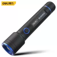 得力(deli)强光手电筒 商用应急照明探测灯 手电筒变焦(黑) DL551012