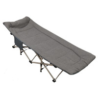 Tri-polar三级户外 TP1088 十脚折叠床午休折叠床办公室单人共享简易户外行军床 深麻灰198*73*35cm
