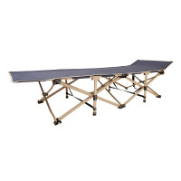 Tri-polar三级户外 TP1008 折叠床便携行军床办公室简易折叠躺椅单人午休旅游野营折叠床 灰色 灰色190*7