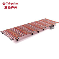 Tri-polar三级户外 TP1044 沙滩露营行军床户外野营床铝合金单人陪护办公室午休床户外简易床 红色180*61