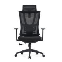 GRANDMEY 办公椅宽背带头枕职员椅 680*700*1180mm/把