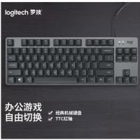 罗技(Logitech)K845 机械键盘红轴 有线键盘 游戏办公键盘黑色