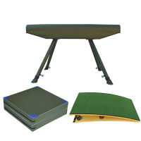 双予木马踏板套装体能训练跳高体操垫木马踏板