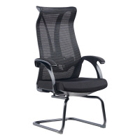 GRANDMEY 舒适职员会议椅弓形椅透气网布椅 610*640*1140mm/把