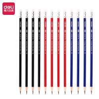 得力deli 58109皮头铅笔儿童铅笔三角杆2b铅笔小学生12支铅笔三角文具用品2B铅笔学生用品批发 12支-2b