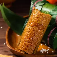 [七龙竹]嘉兴竹筒蛋黄牛肉粽 120g*10只 正宗手工大粽子端午粽子