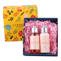 欧舒丹甜蜜樱花沐浴啫喱75ml+ 甜蜜樱花润肤露75ml 组合装