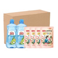 立白-C 酵素洗洁精洁净六件套(1310g )牛皮纸盒装 酵素洗洁精+香氛洗衣液