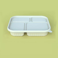 通源 一次性餐盒可降解玉米淀粉四格 200套/箱