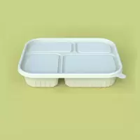 通源 一次性餐盒可降解玉米淀粉四格 200套/箱
