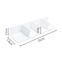 抽屉分隔板自由组合收纳盒厨房宿舍办公室内分割挡板隔断分格整理 5cm高 小分隔板