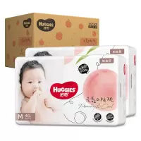 好奇 HUGGIES 铂金装 M92片纸尿裤/尿不湿 整箱装