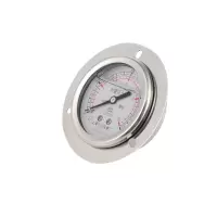 亿川轴向减震压力表 0-1MPa/表盘67mm/3孔带固定盘