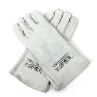 君御2112焊工手套防火线牛皮电焊耐高温手套长款加厚耐磨烧焊手套