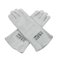 君御7231二层加厚电焊手套加长40cm焊工手套牛皮耐磨热劳保手套