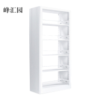 峰汇园图书馆书架阅览室货架资料档案架钢制书架双面五层主架