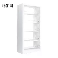 峰汇园图书馆书架阅览室货架资料档案架钢制书架双面五层主架