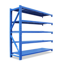 匠柏岚 储物置物架展示架重型铁架货架 五层蓝色副架 500kg2000*600*2000mm 1个