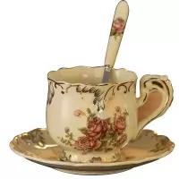 友来福 咖啡杯套装 欧式红茶杯陶瓷杯子杯具