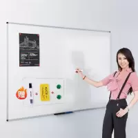 工霸 白板 [加厚款] 70*100单面白板+4笔4磁扣1清洗剂1板擦 1件 (货期3-5天)