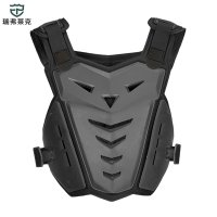 摩托车骑行护甲衣防摔越野骑士护具机车防撞击护胸护背防护装备(护甲黑色1个均码)