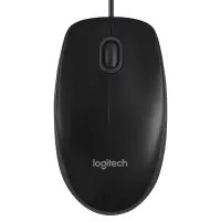 罗技(logitech)B100 企业版 鼠标 有线鼠标 办公鼠标 对称鼠标 黑色