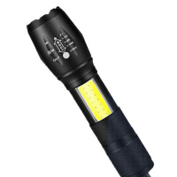 品乐迪 手电筒 LED强光 500W双光源带侧灯 1个