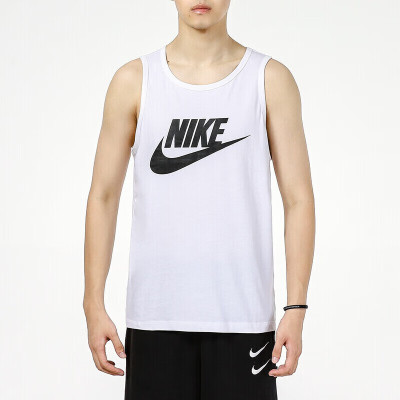 耐克(Nike)男装背心2023夏季新款运动服跑步健身篮球训练透气休闲圆领无袖上衣AR4992-101