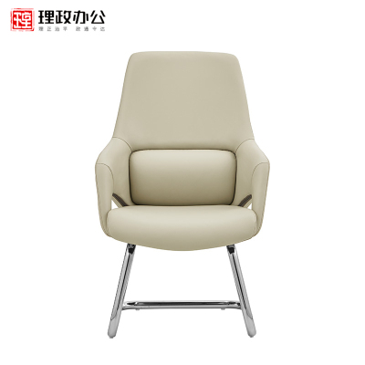 [理政]办公家具 皮质弓形椅 660*470*1000(单位:mm)