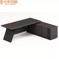 中意贝田 BT-BZ024 2.4米办公桌老板桌硬朗大班台办公桌单人稳重大气