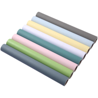 墙纸 自粘防水防潮纯色宿舍家用温馨客厅卧室背景墙壁纸 网红墙贴纸 纽卡蓝 60cm*10米(特大)