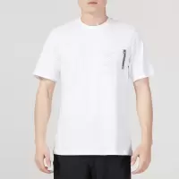 阿迪达斯 (adidas)男装T恤 2023健身训练潮流透气圆领半袖短袖足球休闲服 H49665白色
