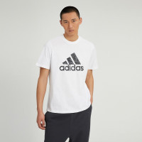 阿迪达斯 (adidas)短袖T恤男装 23夏季跑步训练运动简约吸湿透气圆领上休闲衣白色 HA7212