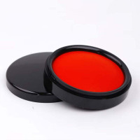 得力印台(红色) 印面直径-70mm/MS-60