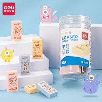 得力(deli) 橡皮擦 小恶魔桶装VP407 15块装