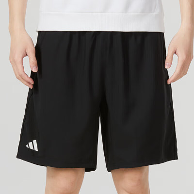 阿迪达斯 (adidas)运动短裤 快干网球透气休闲运动男裤 HR8725 黑色