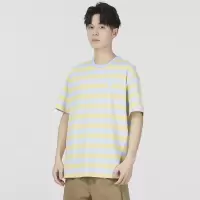 阿迪达斯 (adidas)短袖男女装23夏季新款健身训练透气舒适跑步时尚休闲运动半袖T恤 IA4977 沙棕/淡粉蓝
