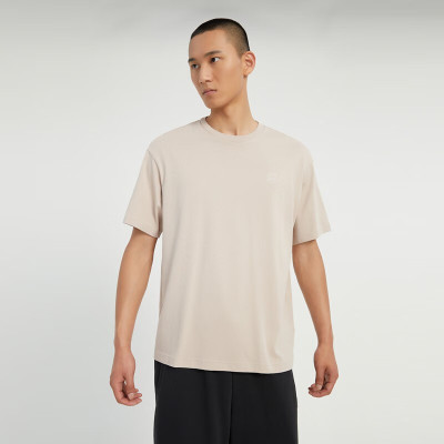 阿迪达斯 (adidas)男装女装 2023夏季新款运动服跑步健身训练透气宽松休闲足球T恤 IB7680 沙棕