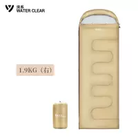 清系信封带帽睡袋1.9KG右开190+30*75cm