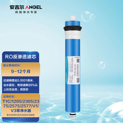安吉尔(Angel)净水器滤芯 RO膜反渗透滤芯 适用T1C/1205/2305/2375/2575/2577/V1/V