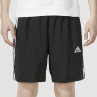 阿迪达斯 (adidas)短裤男士2023夏季运动裤快干篮球训练舒适透气休闲裤冰丝裤五分裤 IC1484 黑色