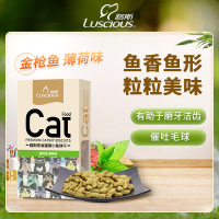 路斯猫零食猫薄荷饼干小鱼干洁齿猫罐头猫草粒幼猫磨牙棒猫咪零食4盒金枪鱼薄荷味