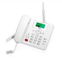 TCL无线固话 C 电信插卡座机 LT100通插卡电话 WIF CF203C雅致白 电信2G信号