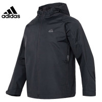 阿迪达斯 (adidas)23春季新款运动服上衣健身训练梭织防风夹克外套潮 HY5831 黑色