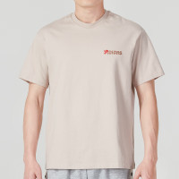 阿迪达斯(adidas)男装女装 2023夏季新款运动服户外时尚舒适透气休闲圆领短袖T恤 IC4715 奇迹灰褐棕