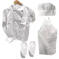 苏宁宜品推荐 厨师四件套(厨师服、帽子、套袖、围裙 )