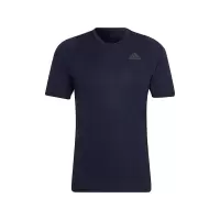 阿迪达斯 (adidas) 短袖T恤男装夏季健身训练跑步休闲上衣宽松透气半袖圆领 HC0408 传奇墨水蓝