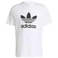 阿迪达斯 (adidas) 三叶草男装短袖t恤衫透气运动服 圆领宽松舒适训练休闲半袖纯棉上衣 H06644/白色