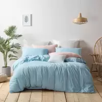 LOVO 洛克菲四件套200*230cm(浅蓝)